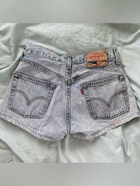 Levi's Vintage Light Blue High-Rise Denim Shorts - Women's